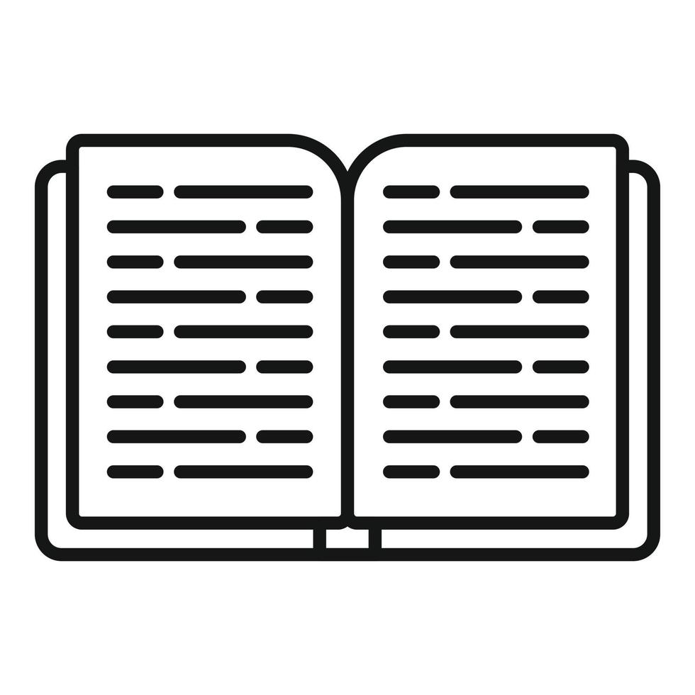 Read experience icon outline vector. Customer feedback vector
