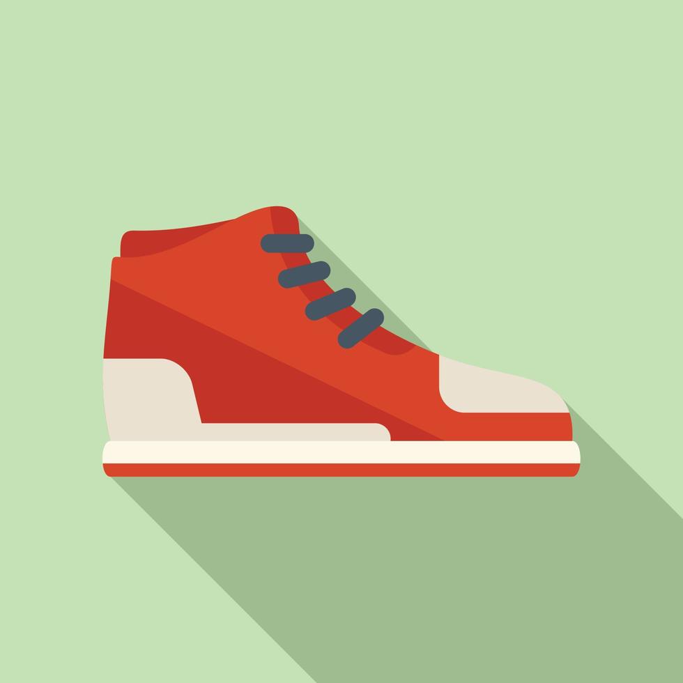 Basketball sneaker icon flat vector. Sport shoe vector