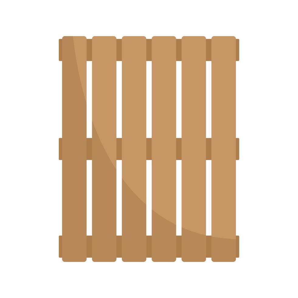 New wood pallet icon flat isolated vector