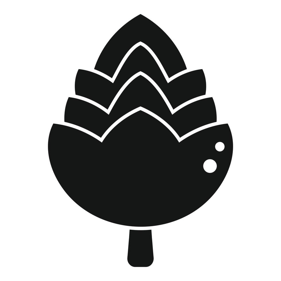 Artichoke food icon simple vector. Cooking plant vector