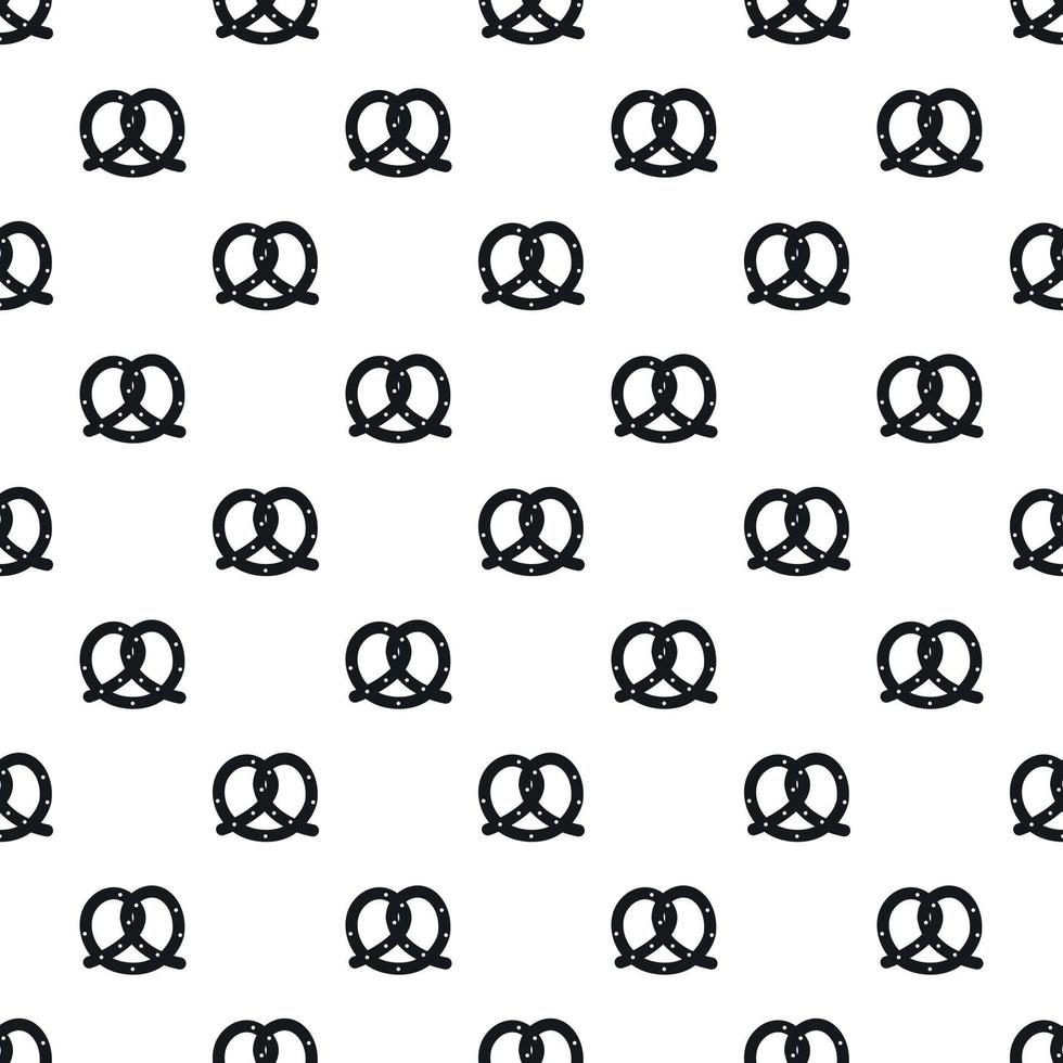 Pretzel pattern, simple style vector
