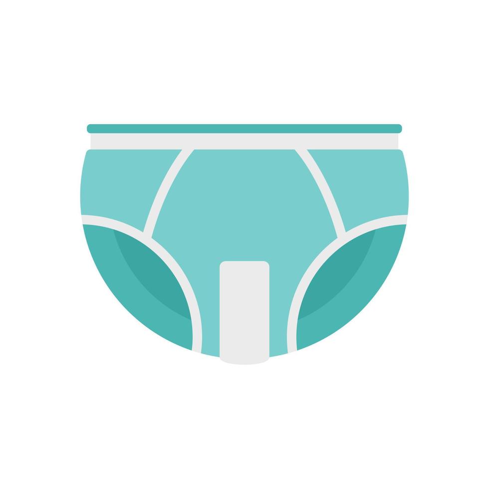 Cleanliness diaper icon flat isolated vector