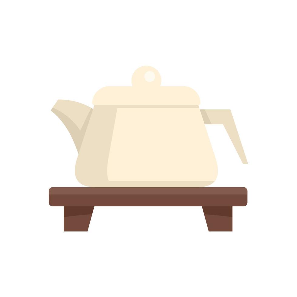 Drink tea ceremony icon flat isolated vector