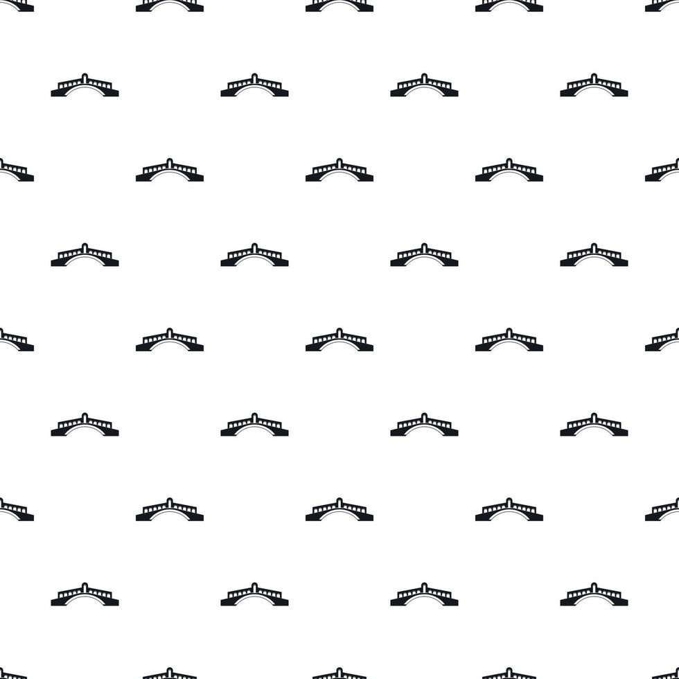 Round bridge pattern, simple style vector