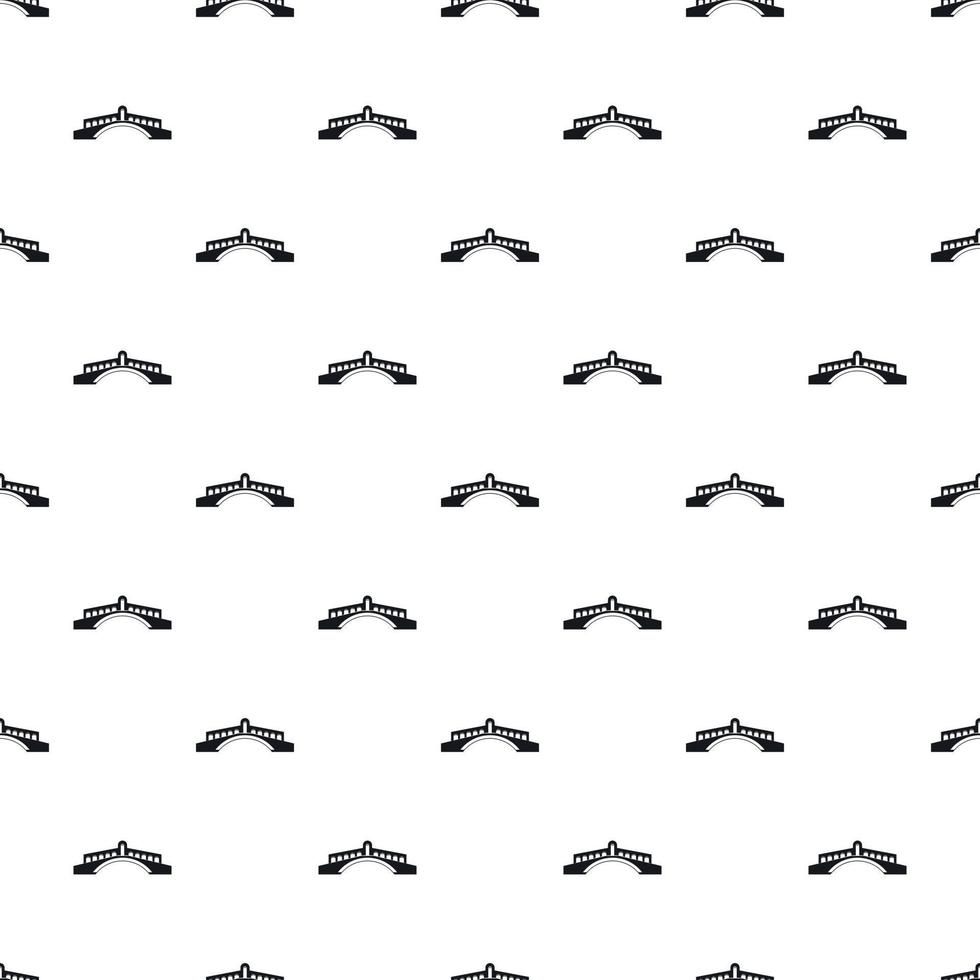 Round bridge pattern, simple style vector