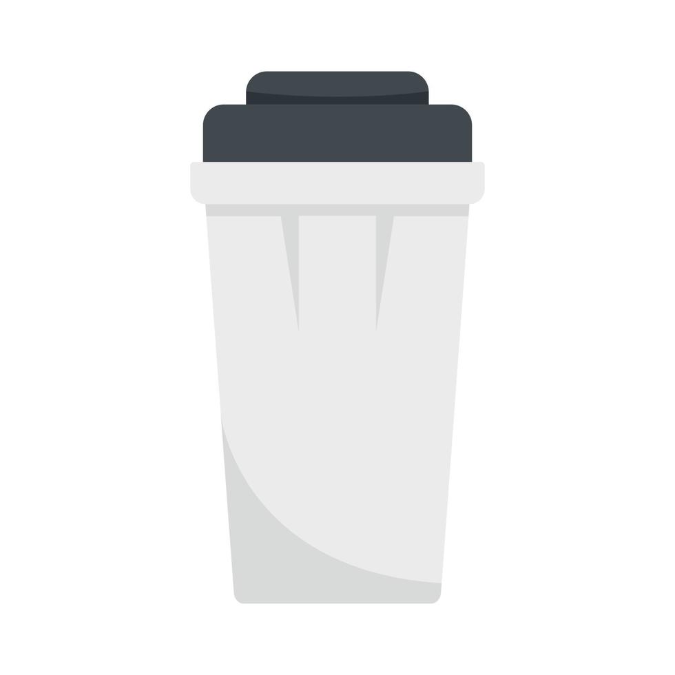 Energy drink can icon flat isolated vector