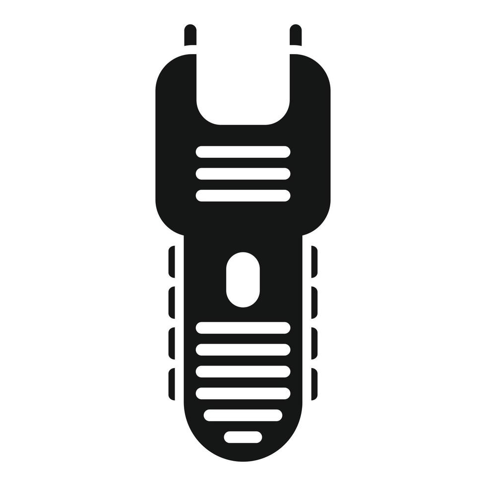 Shock taser icon simple vector. Gun stun vector