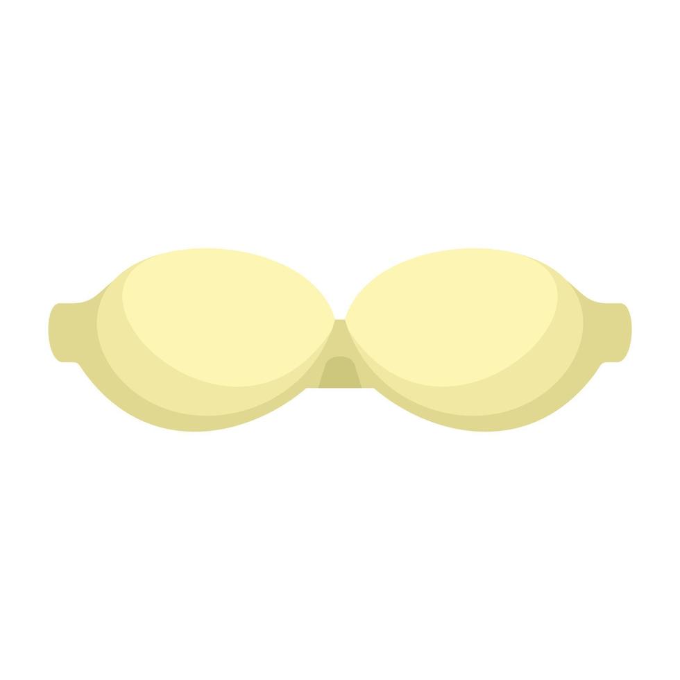 Boobs bra icon flat isolated vector