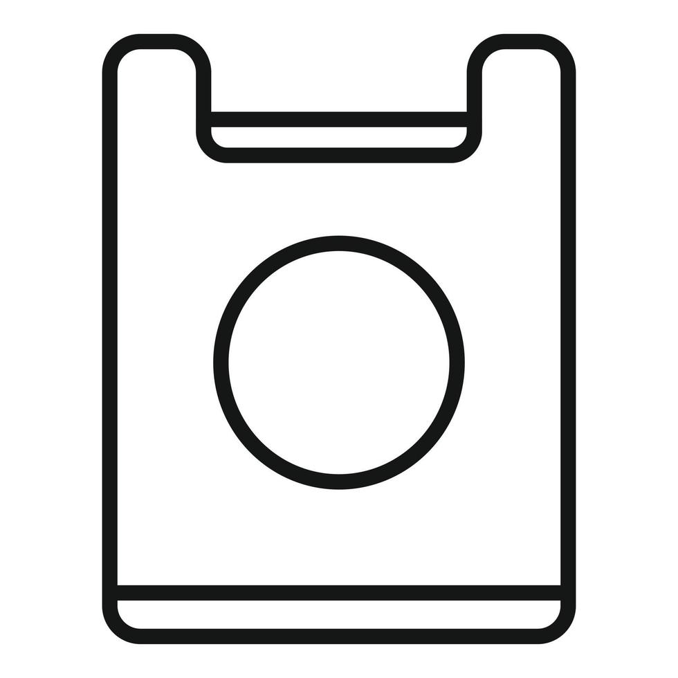 Eco bag icon outline vector. Climate disaster vector