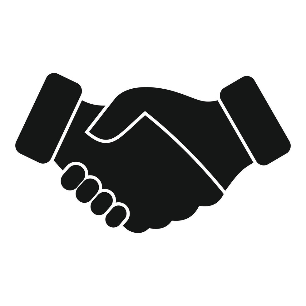 Reliability handshake icon simple vector. Trust integrity vector