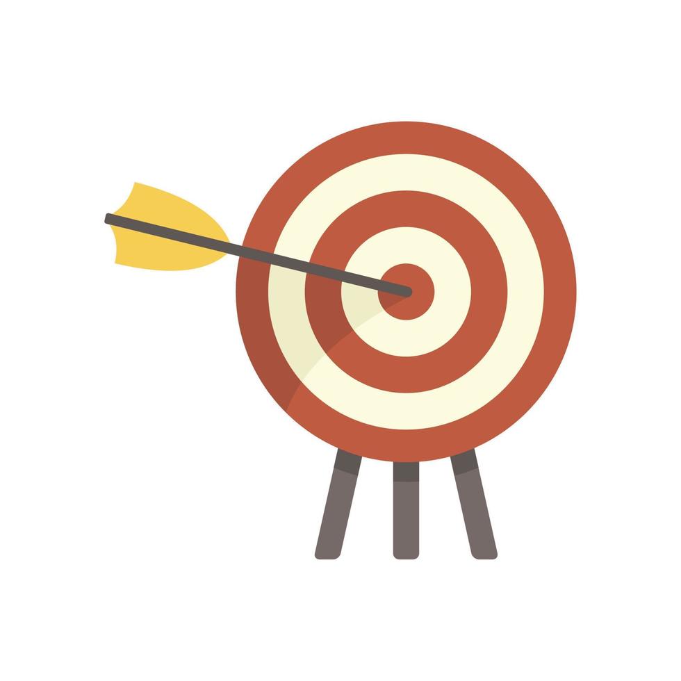 Arch target icon flat isolated vector