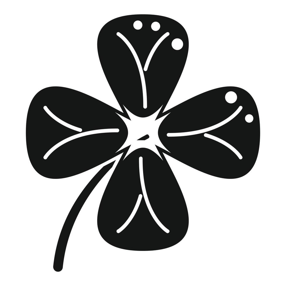 Fortune clover icon simple vector. Patrick luck vector