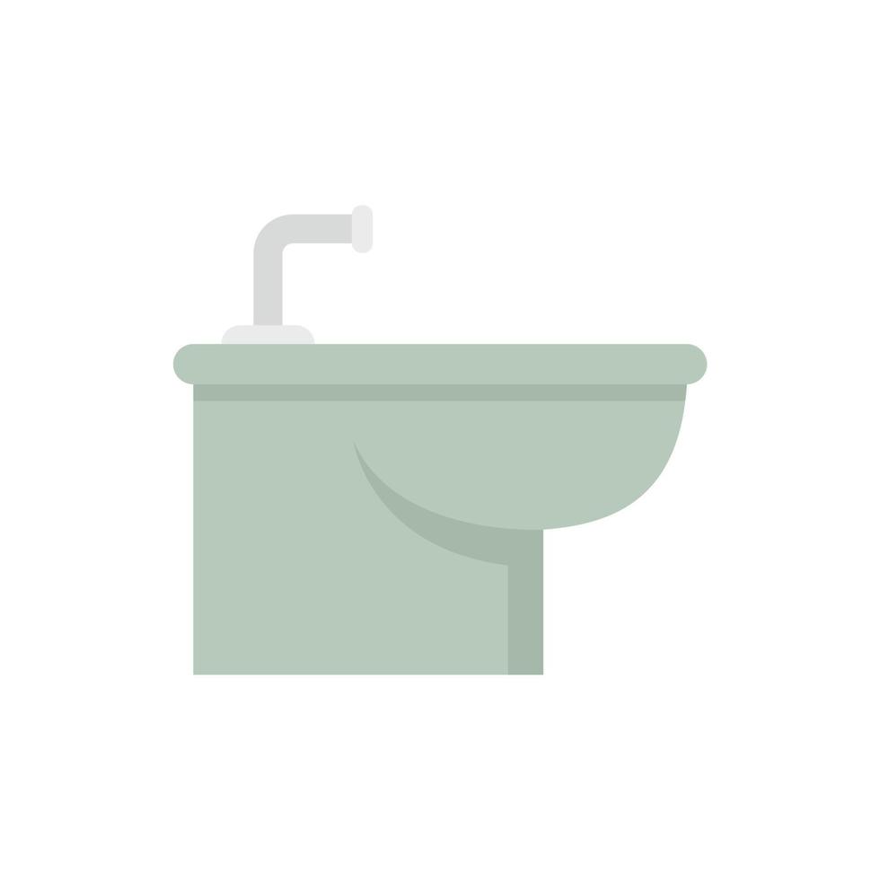 Shower bidet icon flat isolated vector