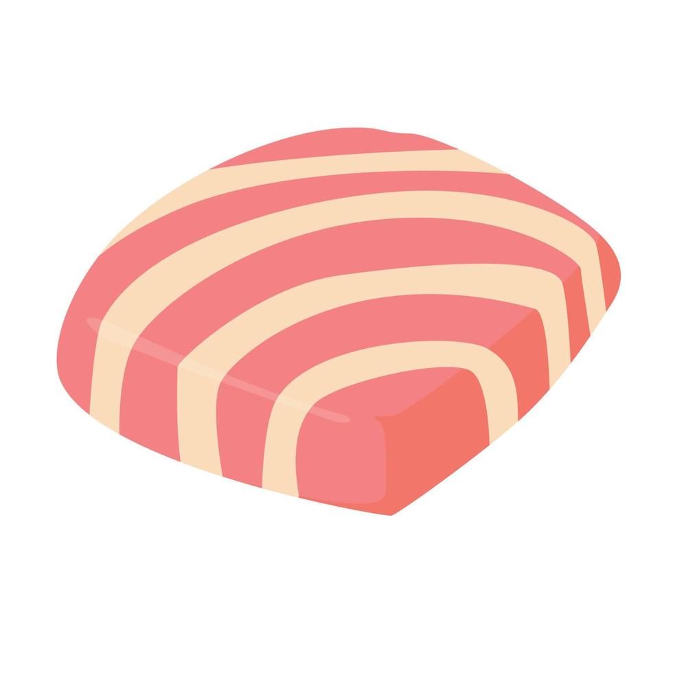 Square candy icon, cartoon style vector