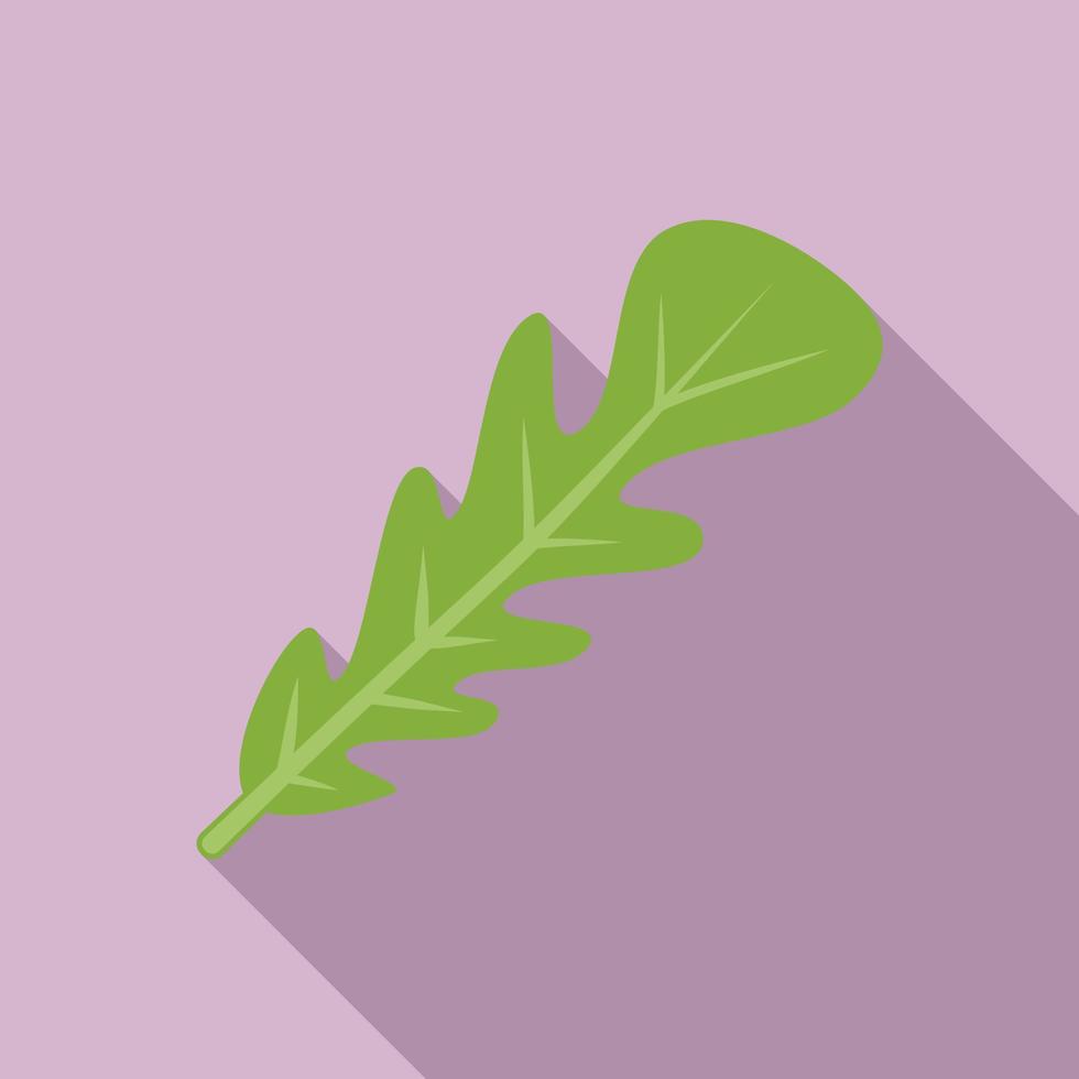 Cooking rucola icon flat vector. Arugula vegetable vector