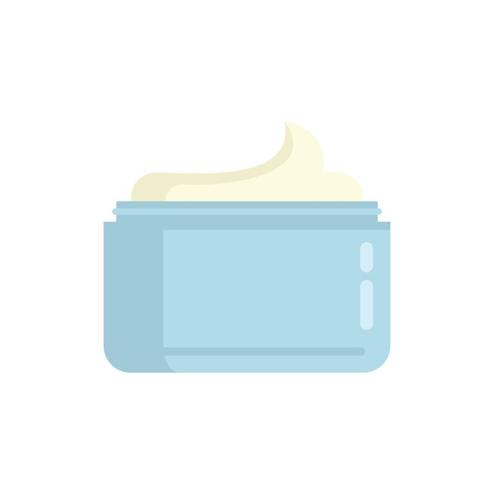 icono de tarro de crema de uñas vector aislado plano