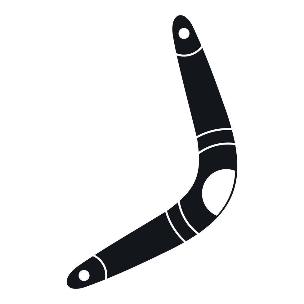 Boomerang icon, simple style vector