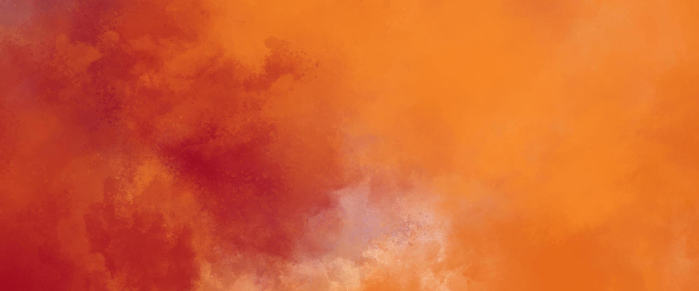 red and yellow background, abstract watercolor background with space. colorful sunrise or sunset colors in cloudy shapes. beautiful hues of yellow gold and pink in hand painted watercolor background photo