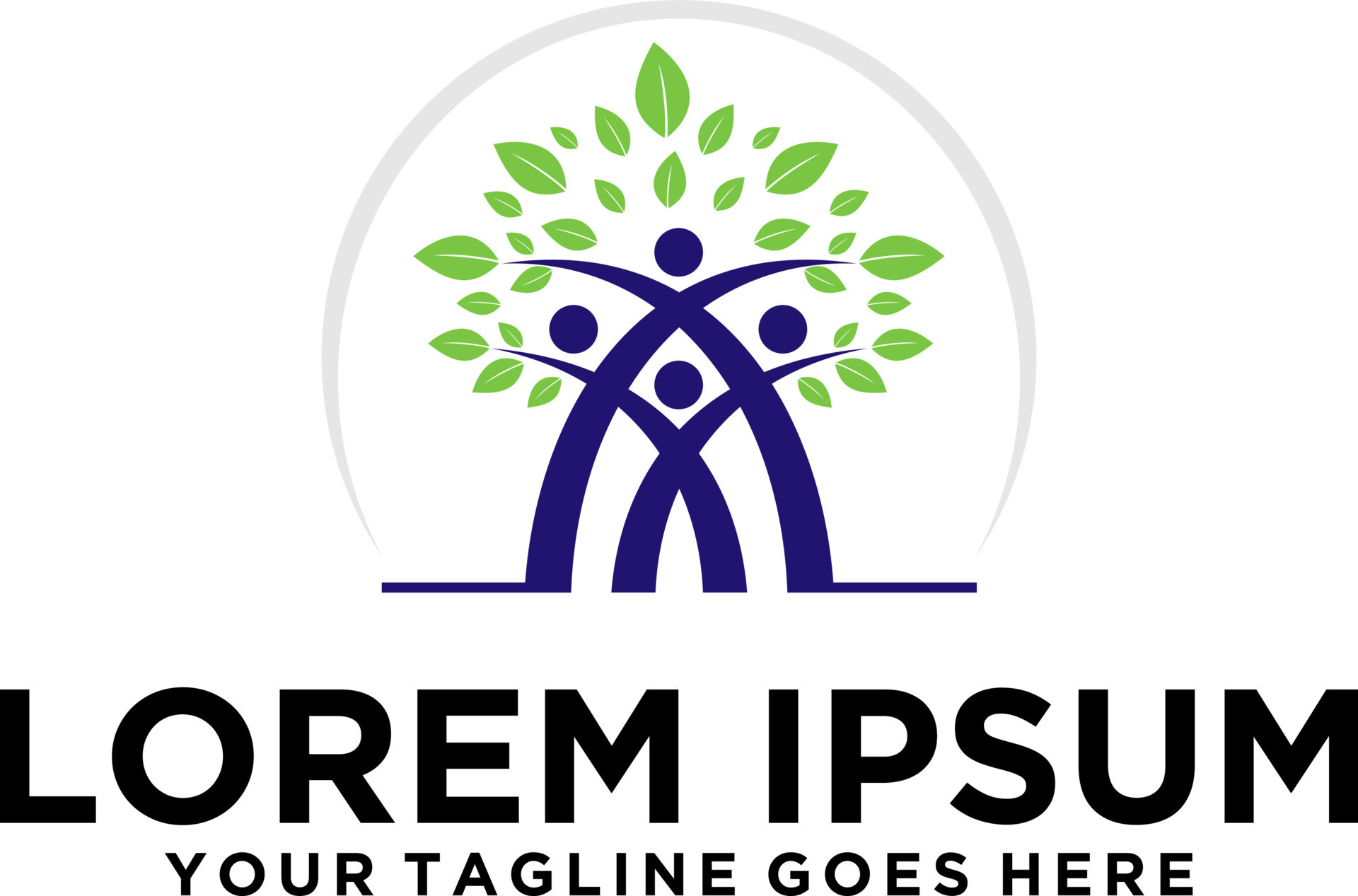 Family Foundation Tree logo design 14845195 Vector Art at Vecteezy