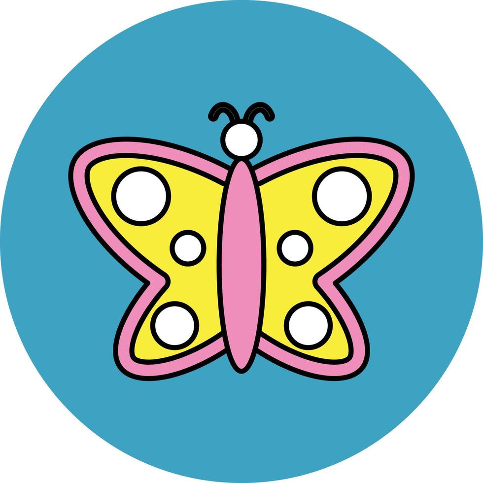 Butterfly Filled Icon vector