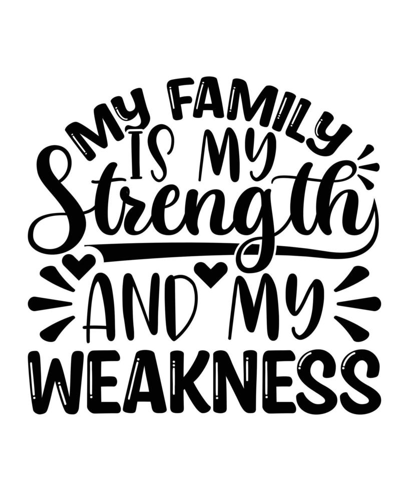 Happy Family Quotes T-shirt Design vector