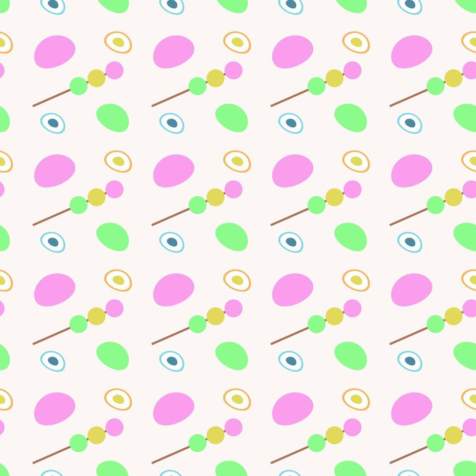 Dango and mochi, seamless pattern, vector. vector