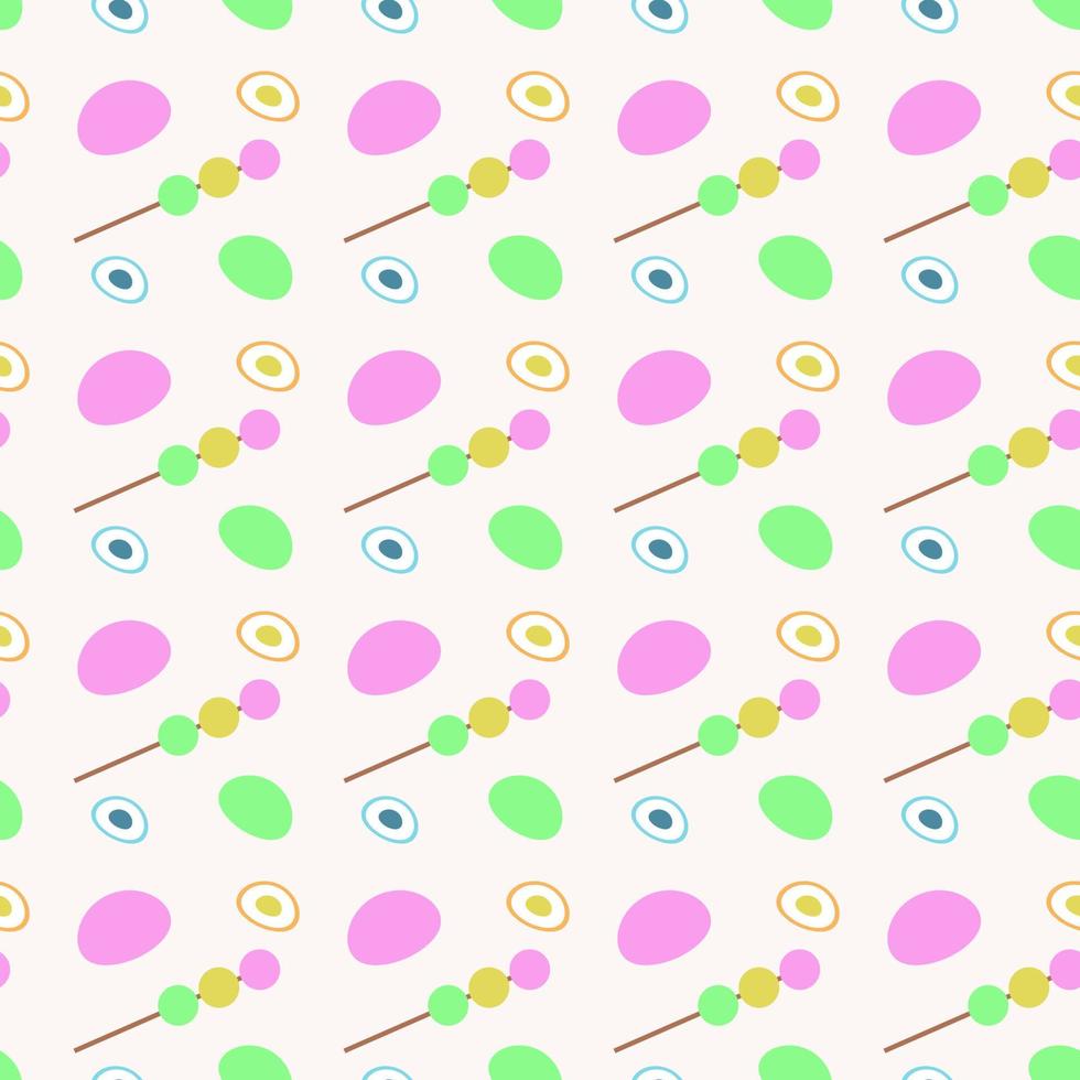 Dango and mochi, seamless pattern, vector. vector