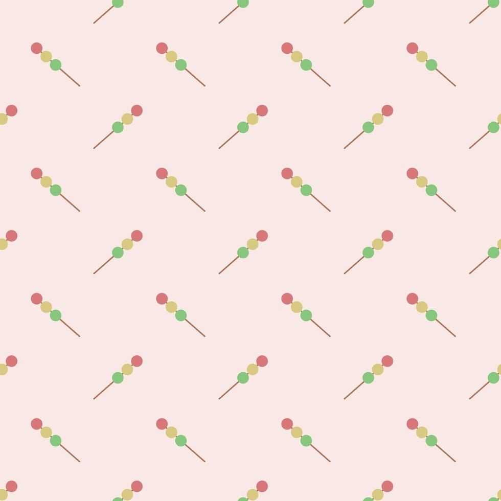 Dango, seamless pattern, vector. vector