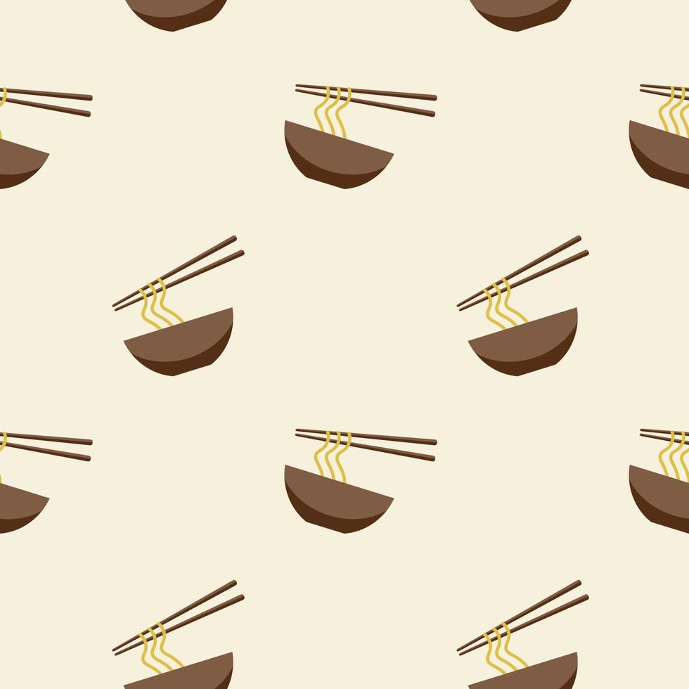 Noodles, seamless pattern, vector. vector