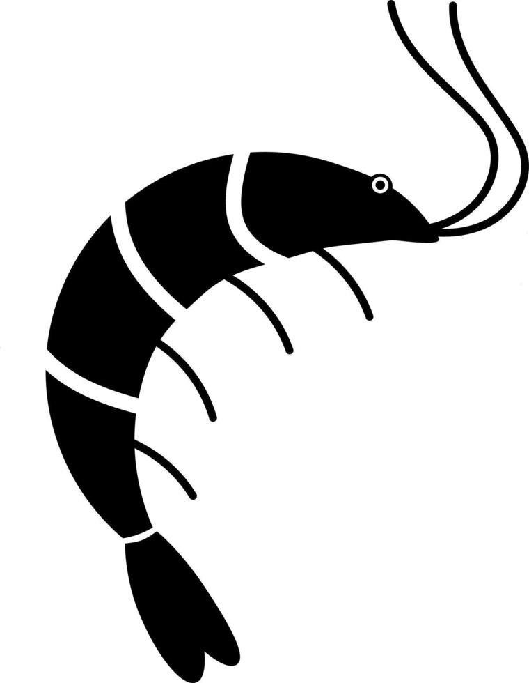 Shrimp, vector icon.