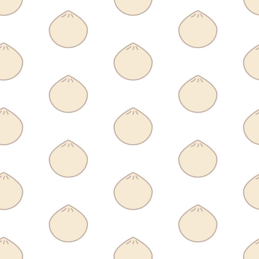 Dim sum, seamless pattern, vector. vector
