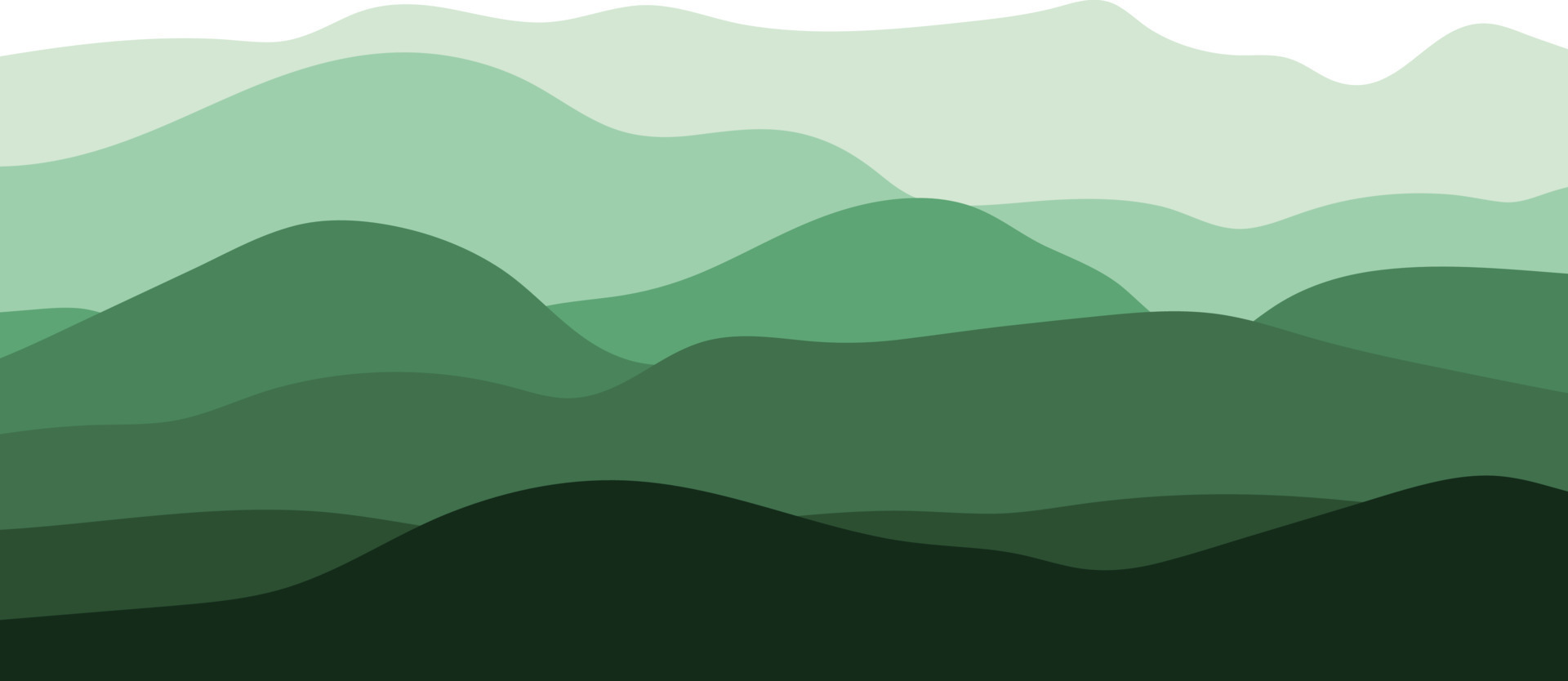 Mountains, vector. illustration with mountains silhouette in green on