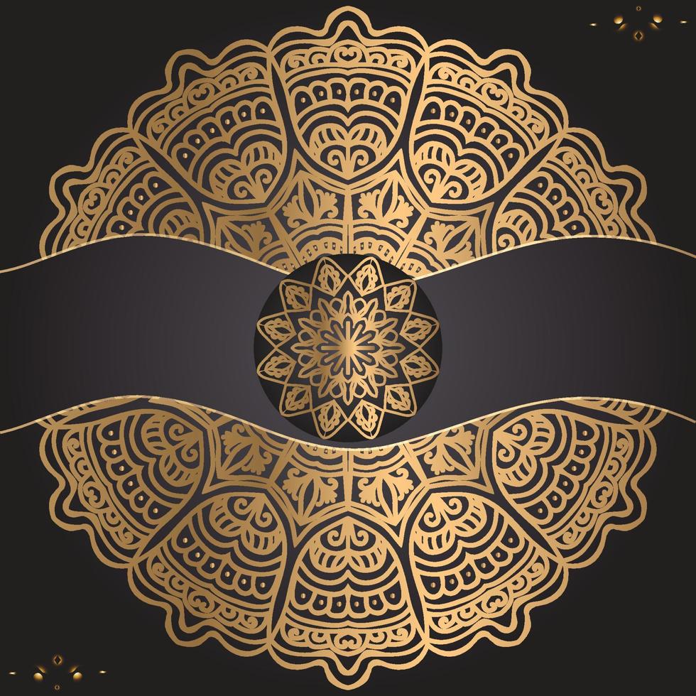 Modern Luxury ornamental mandala design background template vector
