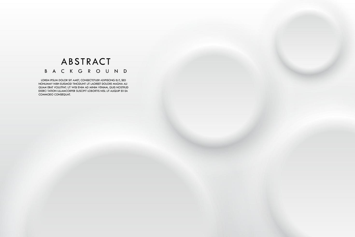 Vector button circle shape with shadow texture on white background.