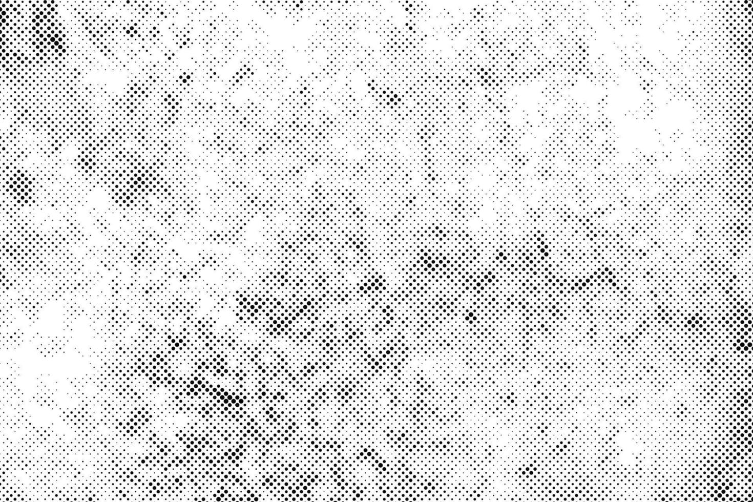 efecto de textura de puntos de semitono abstracto negro vectorial y blanco. vector