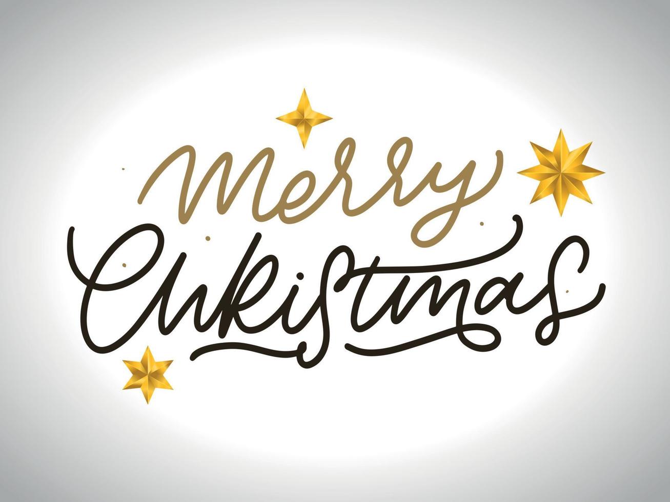 Merry christmas hand lettering calligraphy isolated on white background. Vector holiday illustration element. Merry Christmas script calligraphy