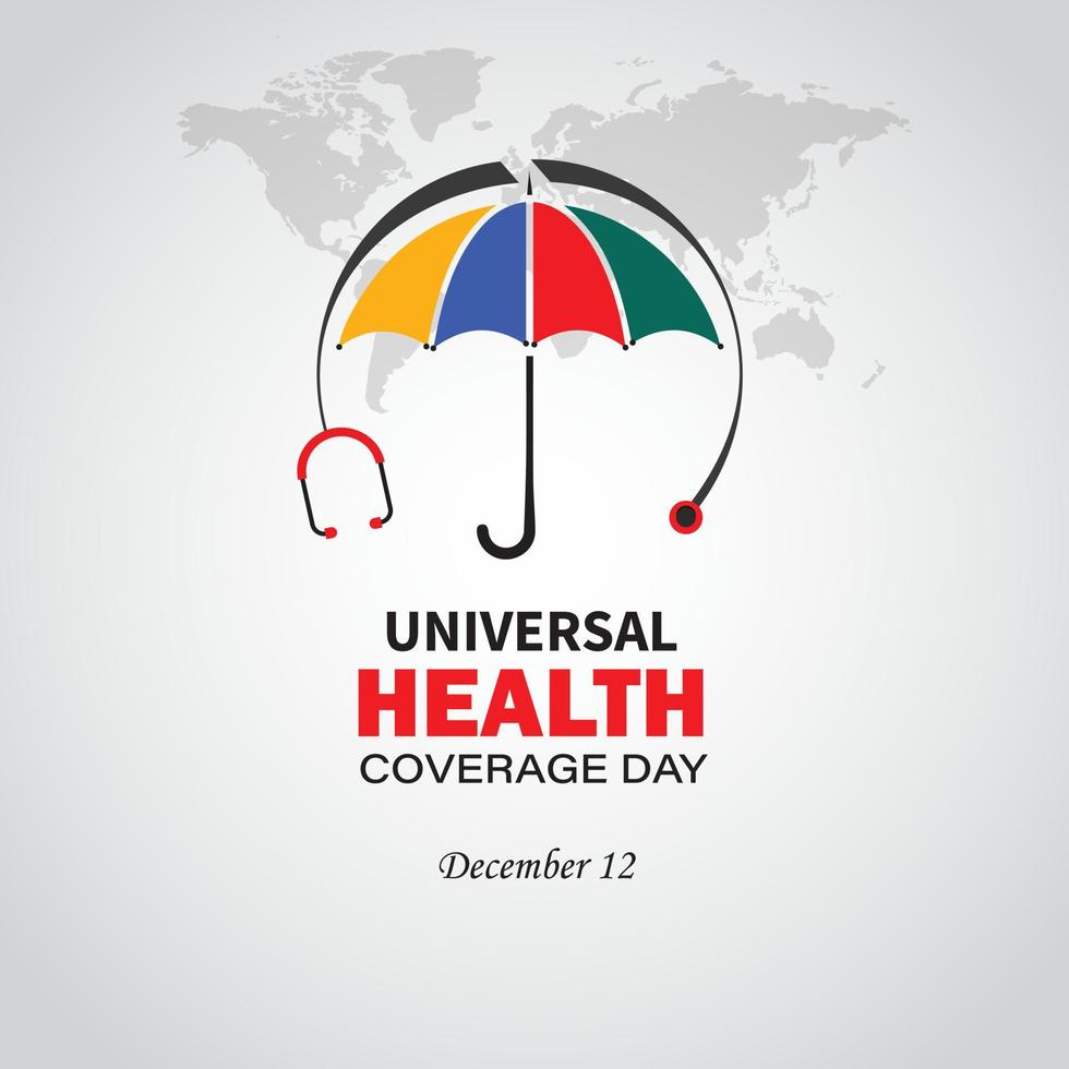 International Universal Health Coverage Day. December 12. Template for