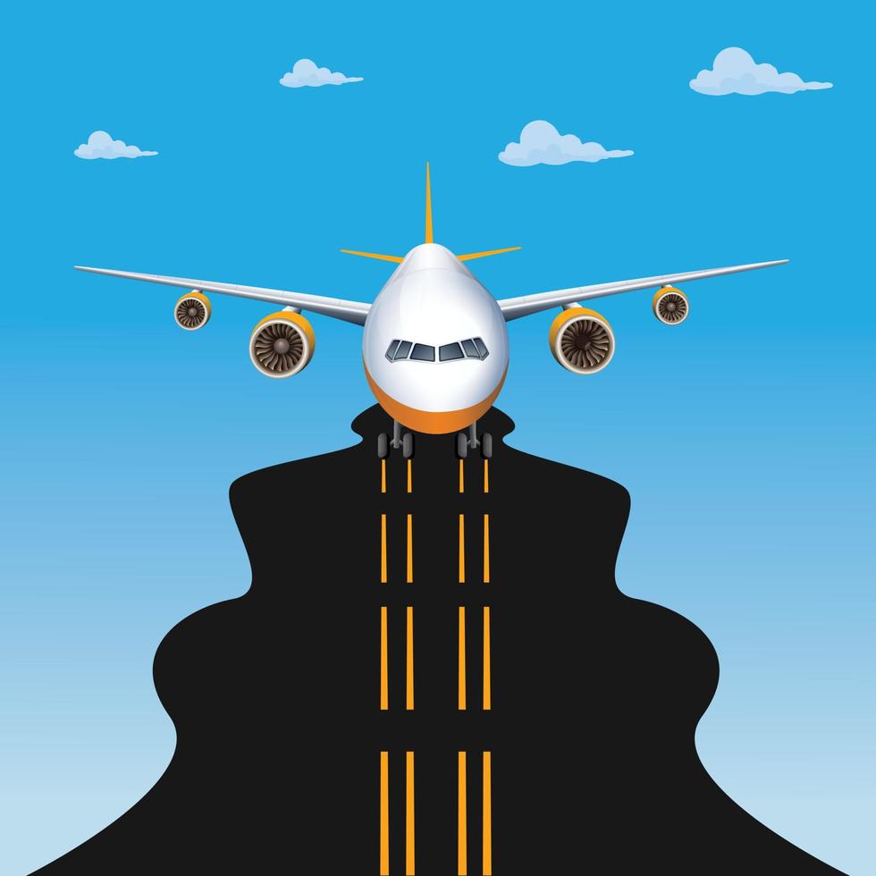 International Civil Aviation Day. December 7. city concept. Template for background, banner, card, poster. Vector illustration.