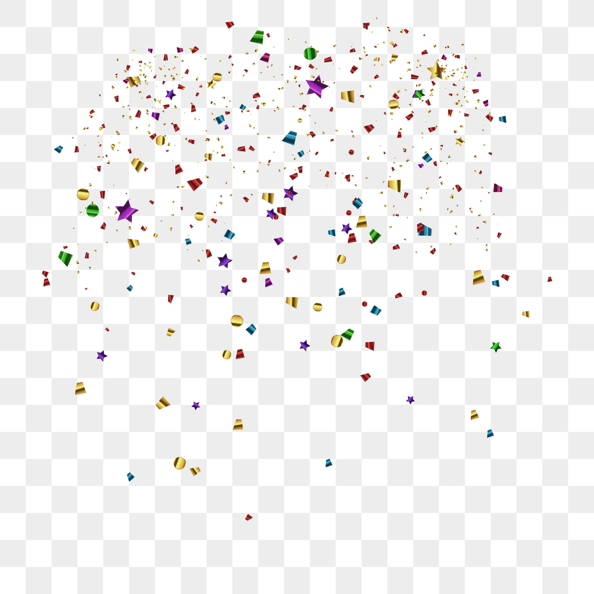 Colorful bright confetti background. Confetti burst. Festive vector