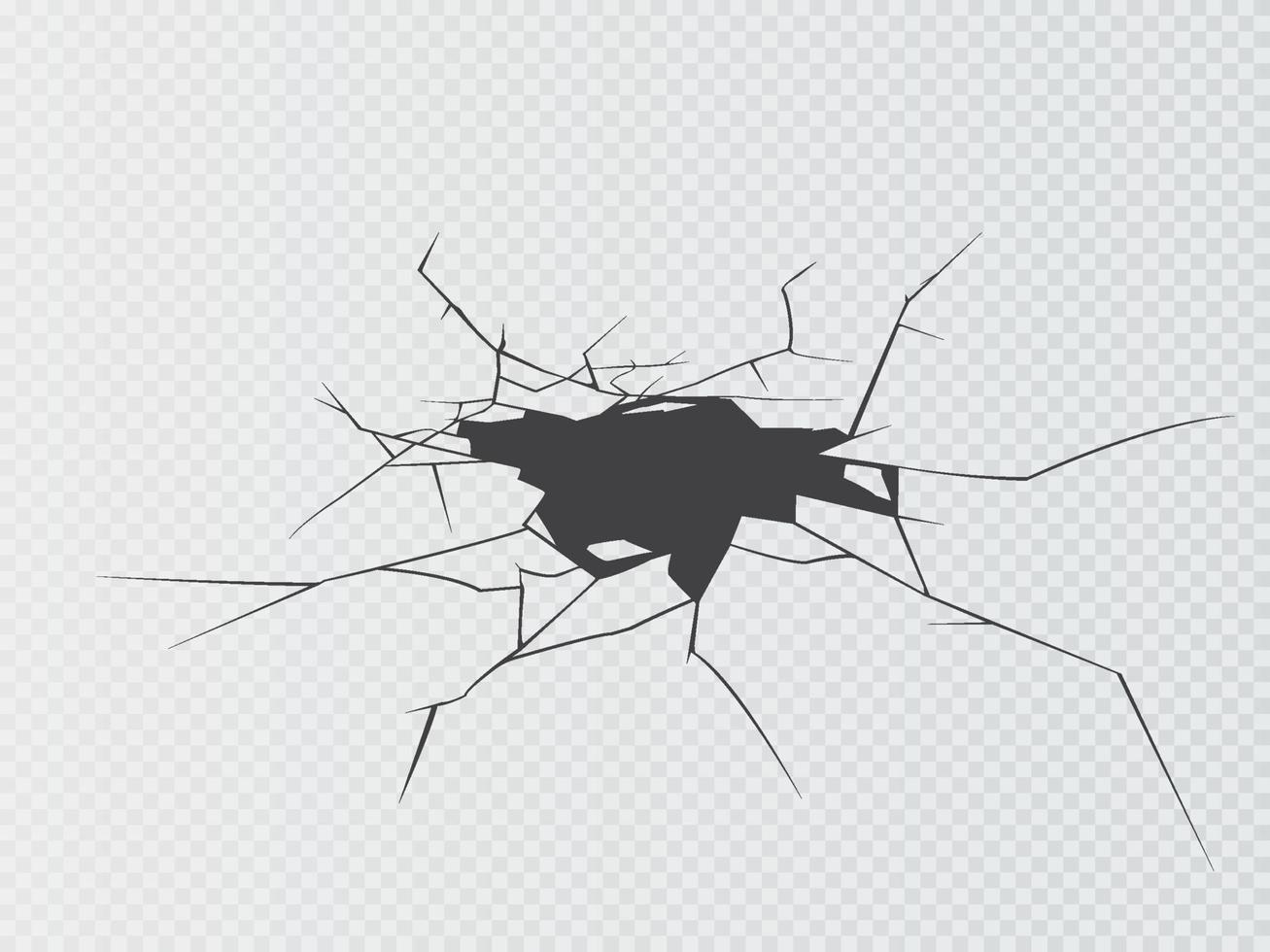 Set of vector cracks isolated