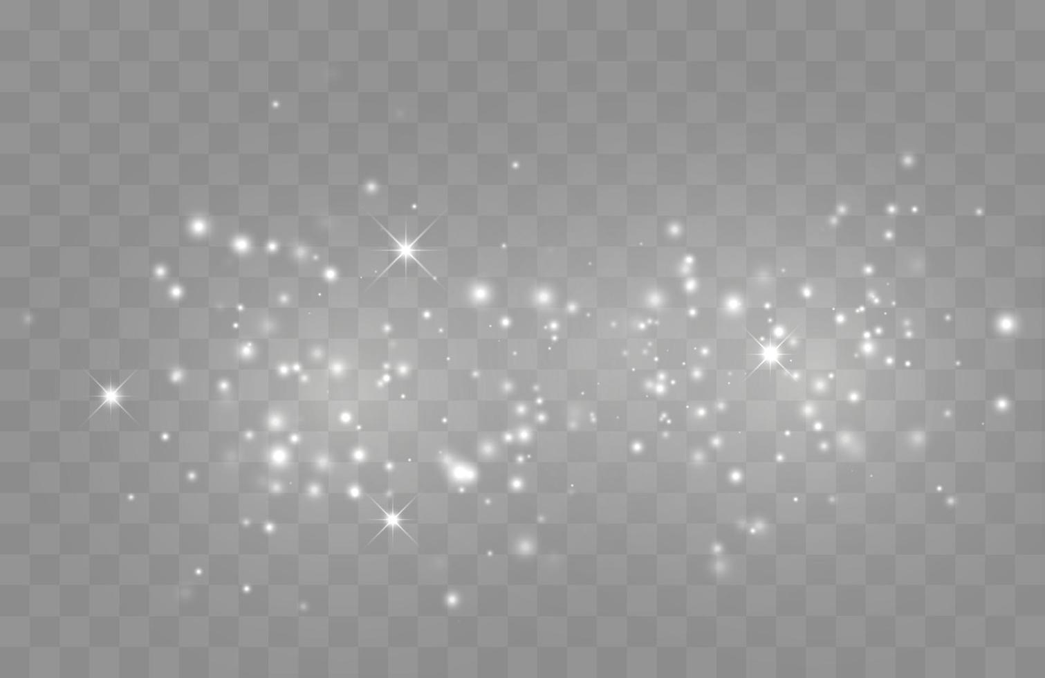 Bokeh lights isolated. Transparent blurred shapes. Abstract light effect. vector