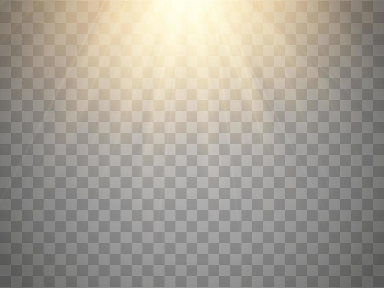 Sun rays with beams isolated vector