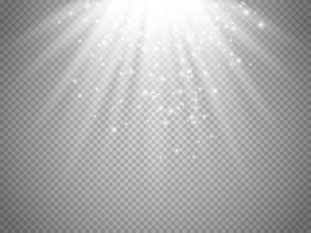 Sun rays with beams isolated vector