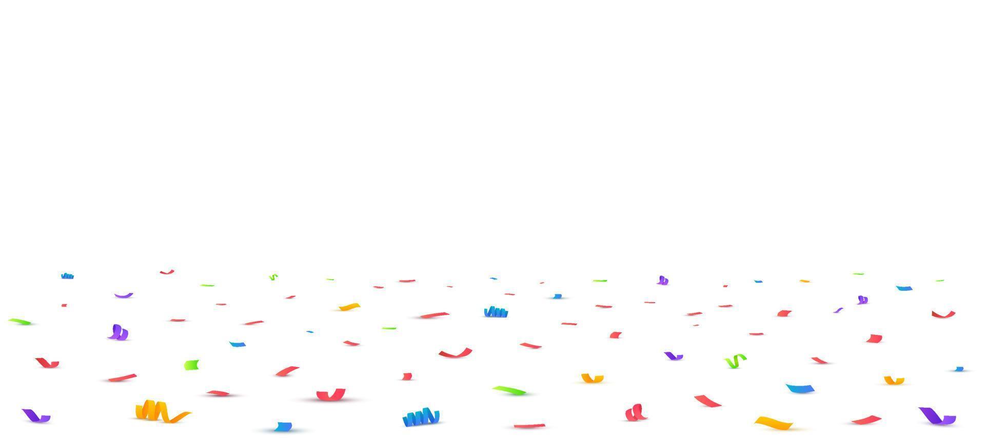 Confetti background. Falling confetti, birthday vector illustration