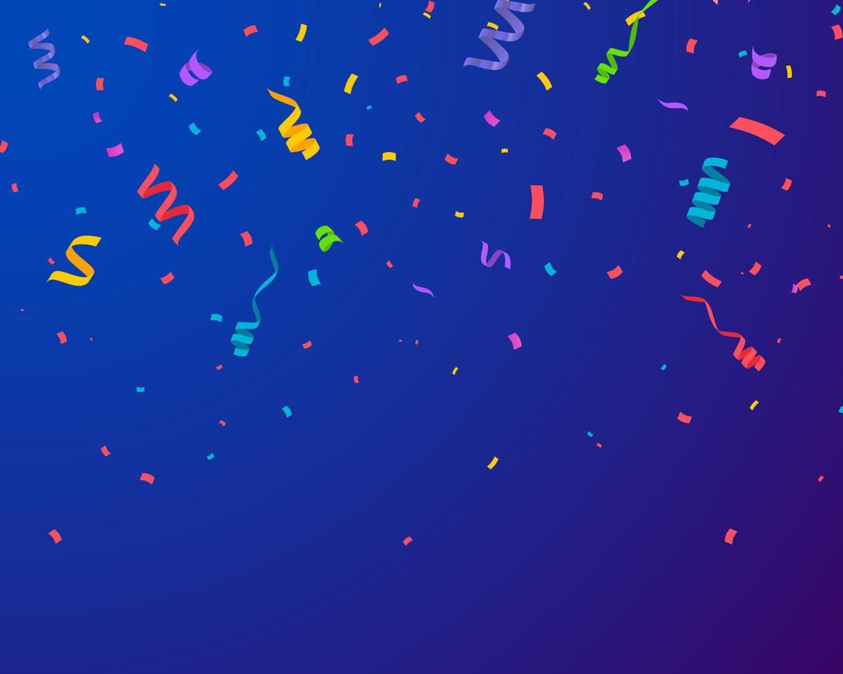Colorful bright confetti background. Confetti burst. Festive vector illustration