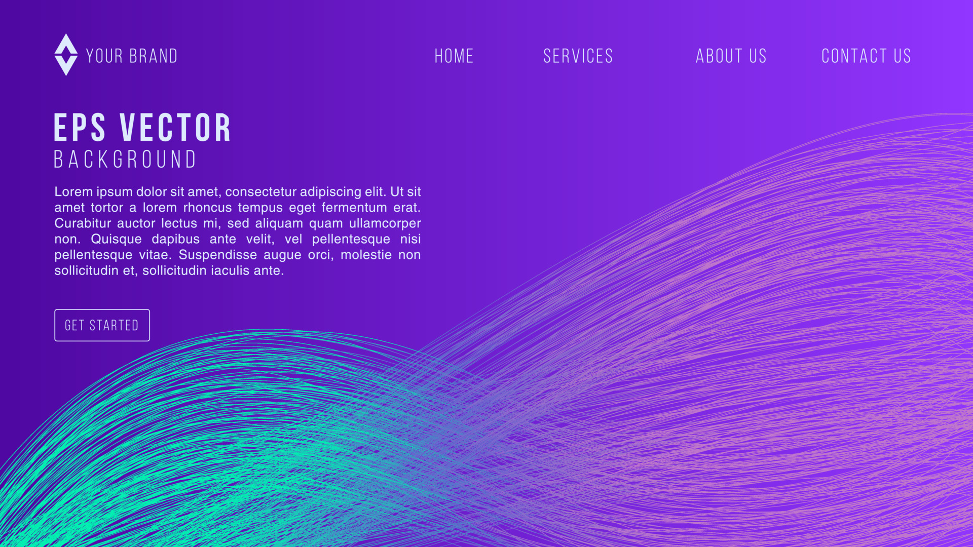 Blue Gradient Line  Design Abstract Background Lemonade EPS 10 Vector For site, Landing