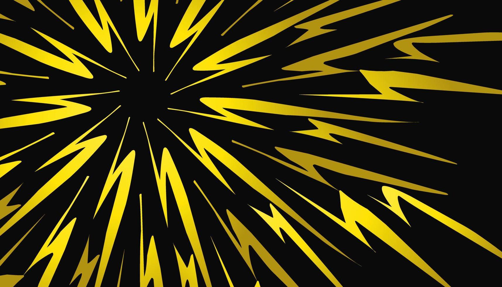 Comic background design in gradient yellow and black colors suitable for comics, poster designs, invitations, greeting cards and so on vector