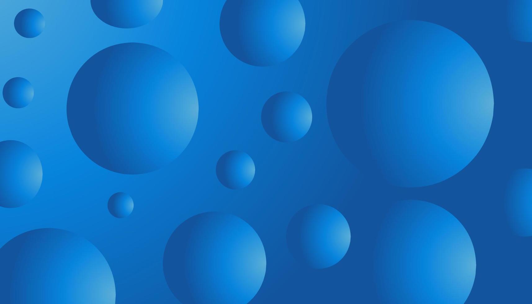 Gradient blue background design with gradient balls suitable for poster design, invitations, greeting cards and others vector