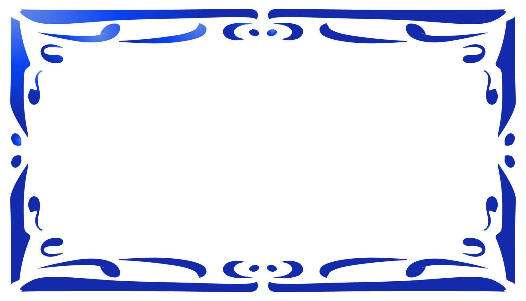diseño de fondo de borde azul abstracto estético adecuado para diseño de invitación, tarjetas de felicitación y otros vector