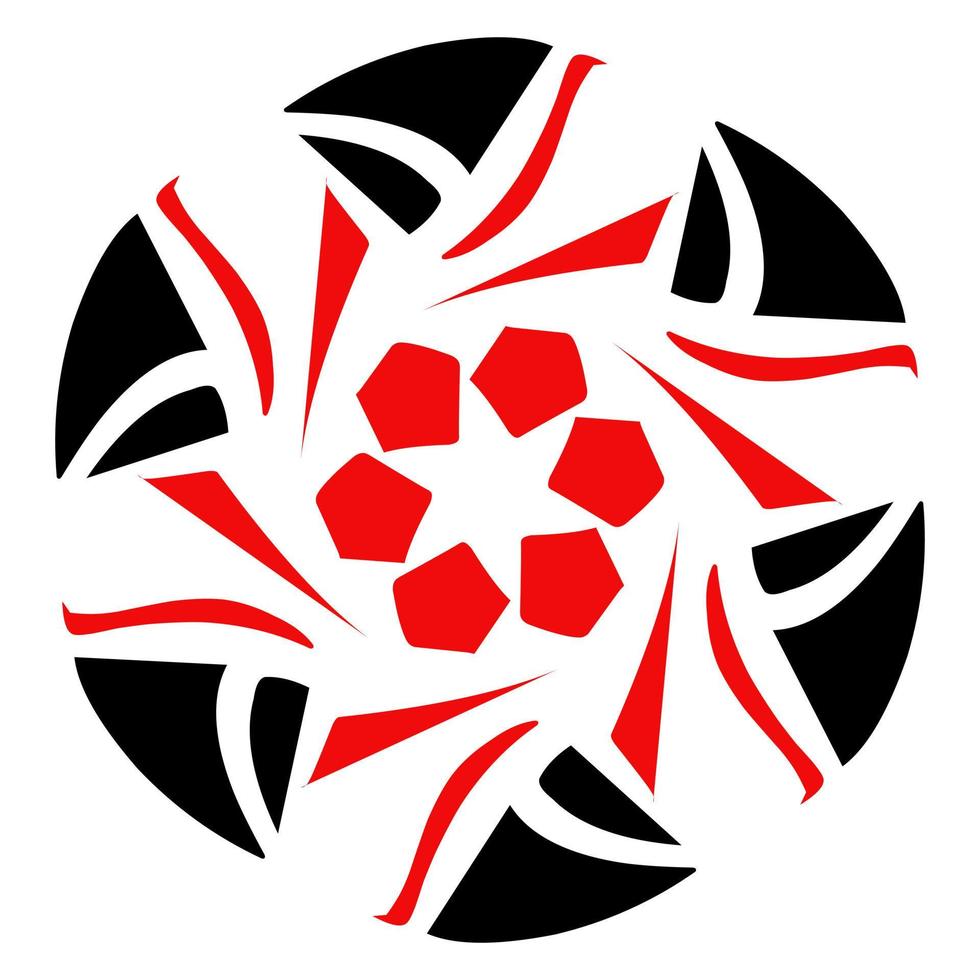 The aesthetic design of the ball symbol is suitable for logos, icons and so on vector